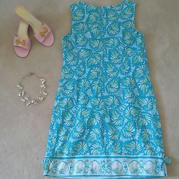 Lilly Pulitzer Worth Shift in Shorely Blue Twirly - Picture 7 of 8